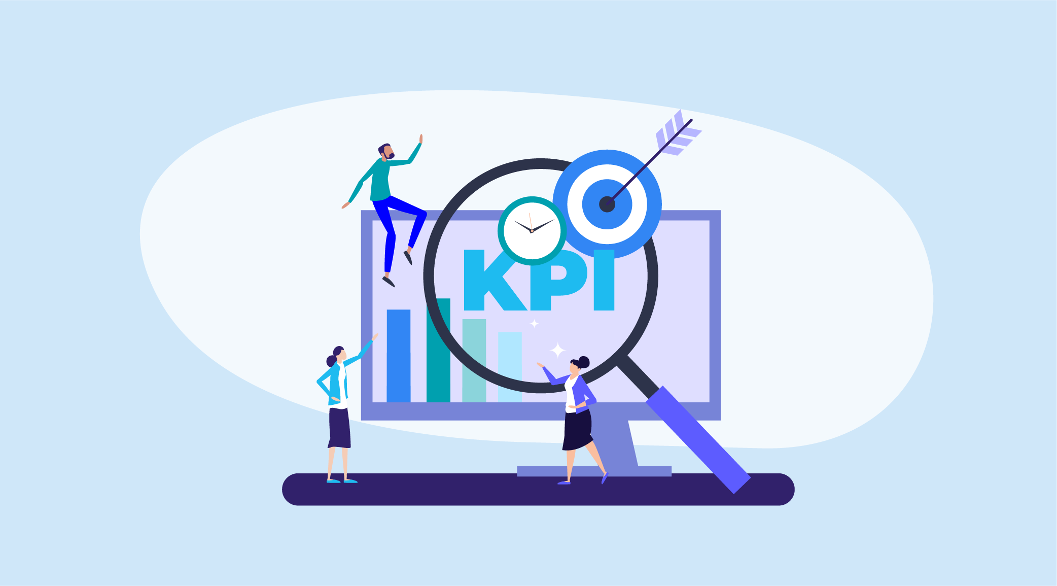 Conceptual representation of HR KPIs.