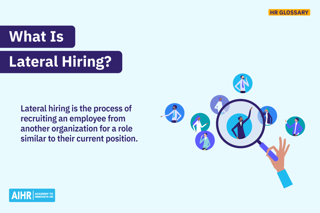 Definition of the term lateral hiring.