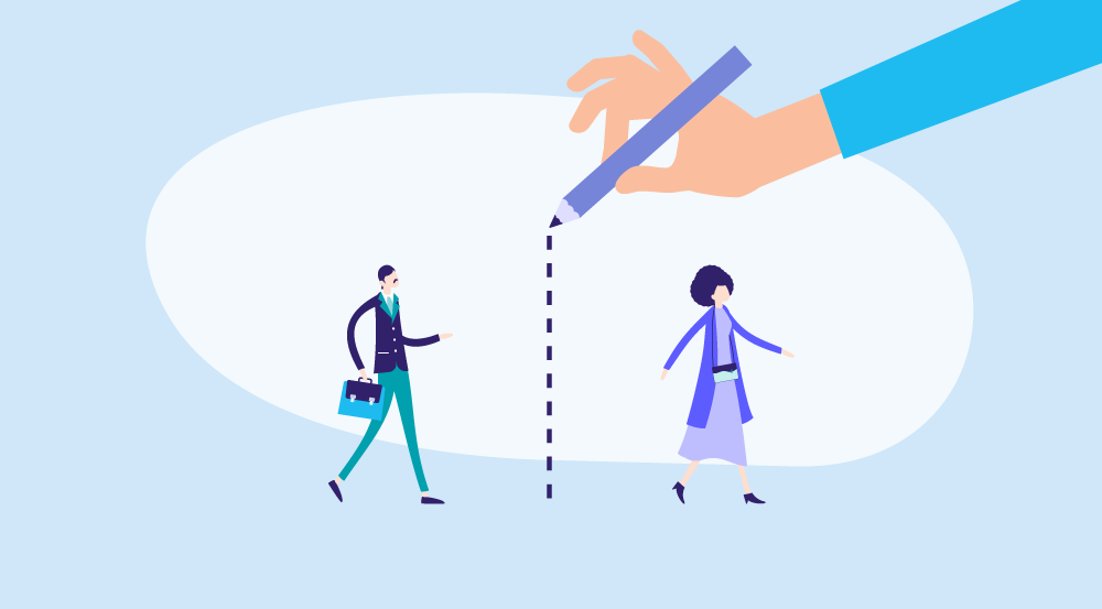 A conceptual idea of setting boundaries for HR.