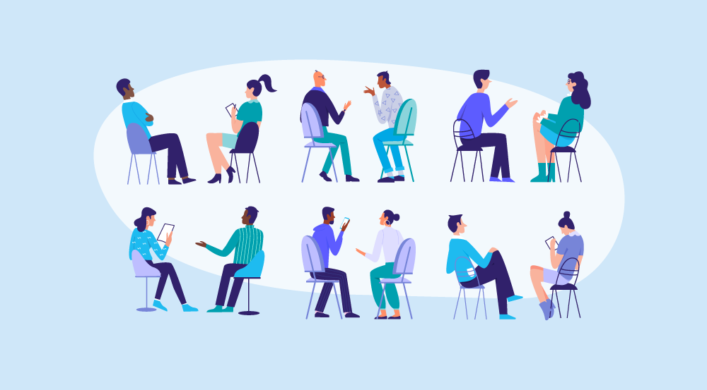 A conceptual representation of types of interview questions.